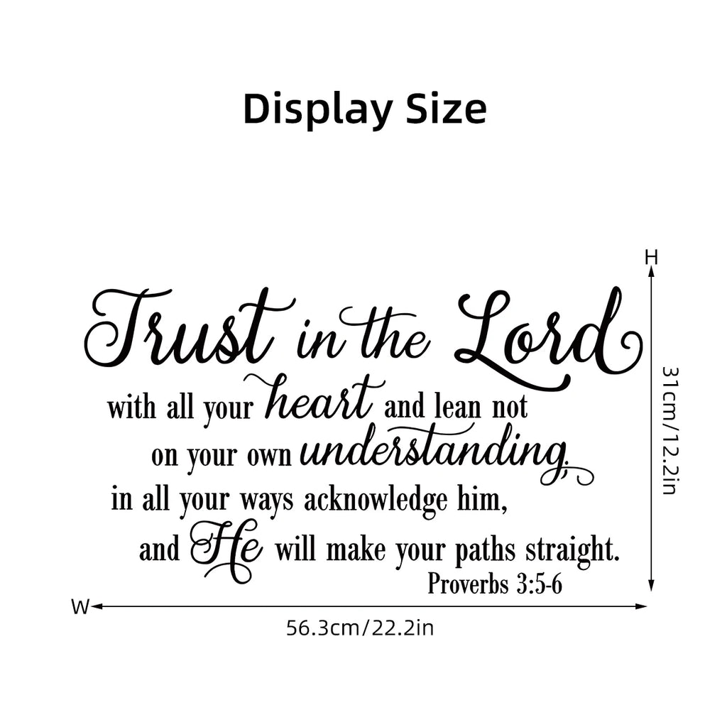 Scripture “Trust in the Lord With All Your Heart” Wall Art