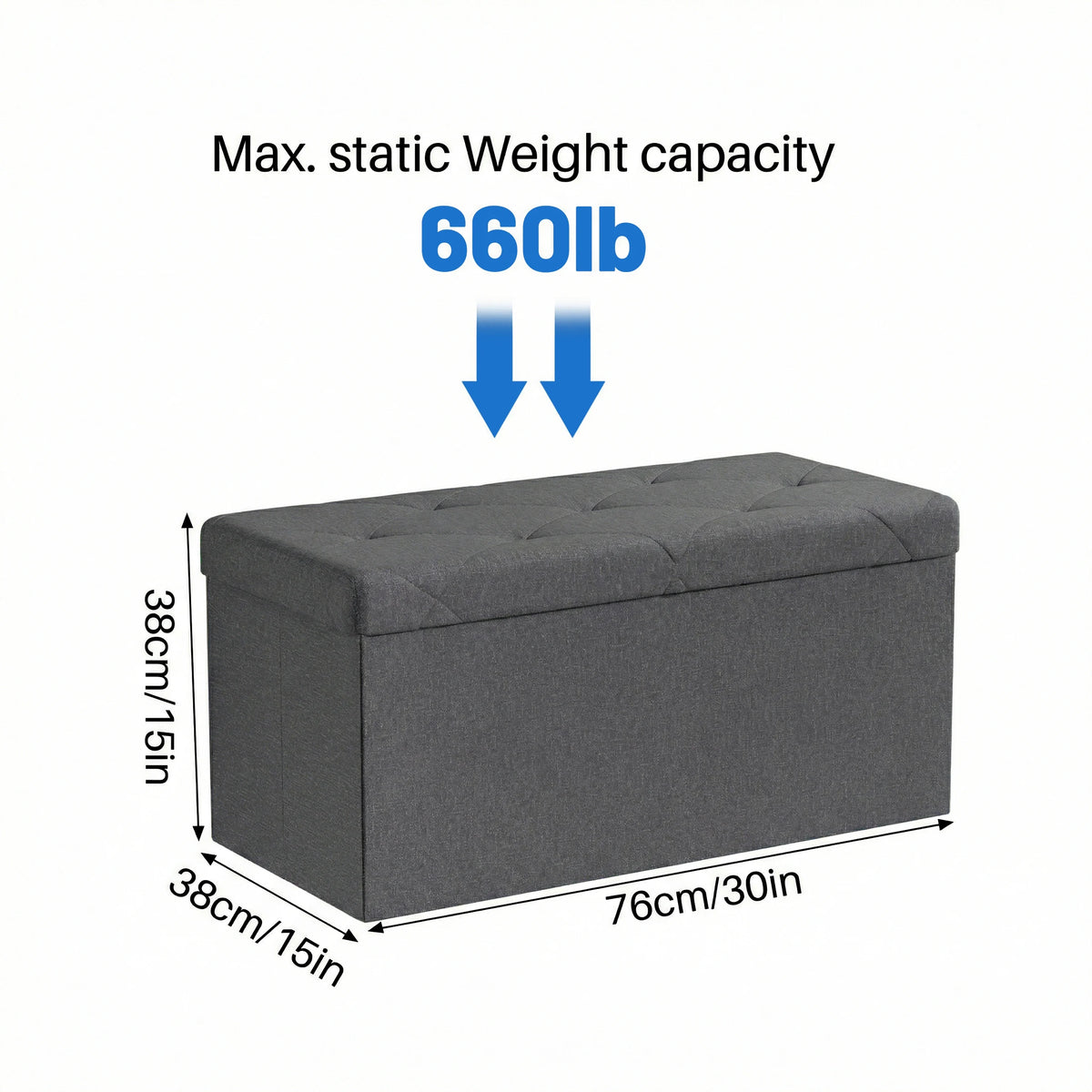 Foldable Ottoman Foot Rest Stool
