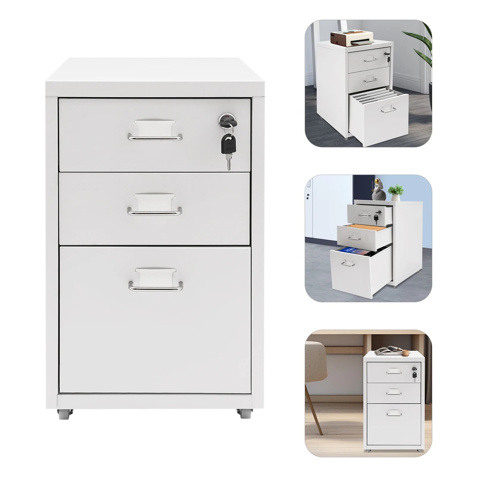 Rectangular Steel Vertical File Cabinet