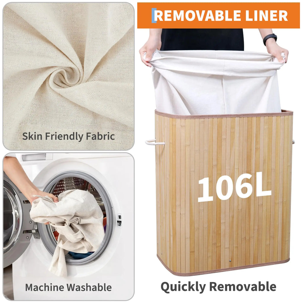 Bamboo Laundry Hamper
