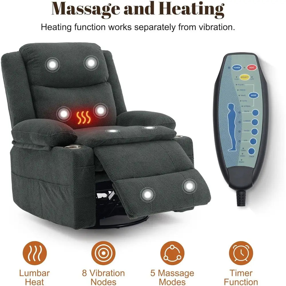 360° Swivel Rocker Recliner