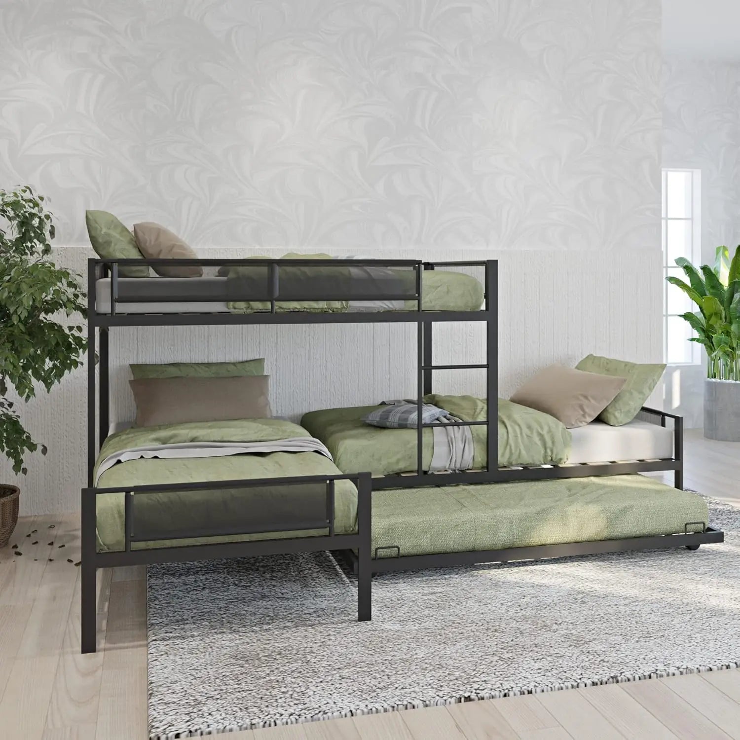 Twin Bunk Bed Over Full Size Bed