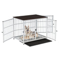 White Furniture Style Dog Crate X-Large Dogs