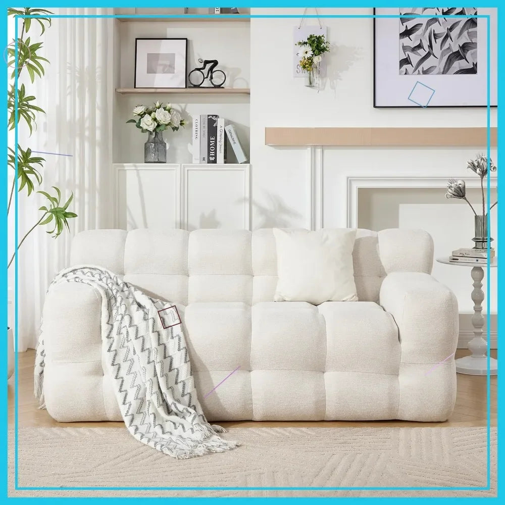 Modern Boneless Loveseat Sofa