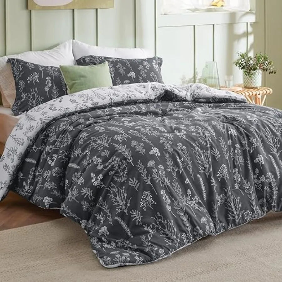 Floral Reversible Comforter Set