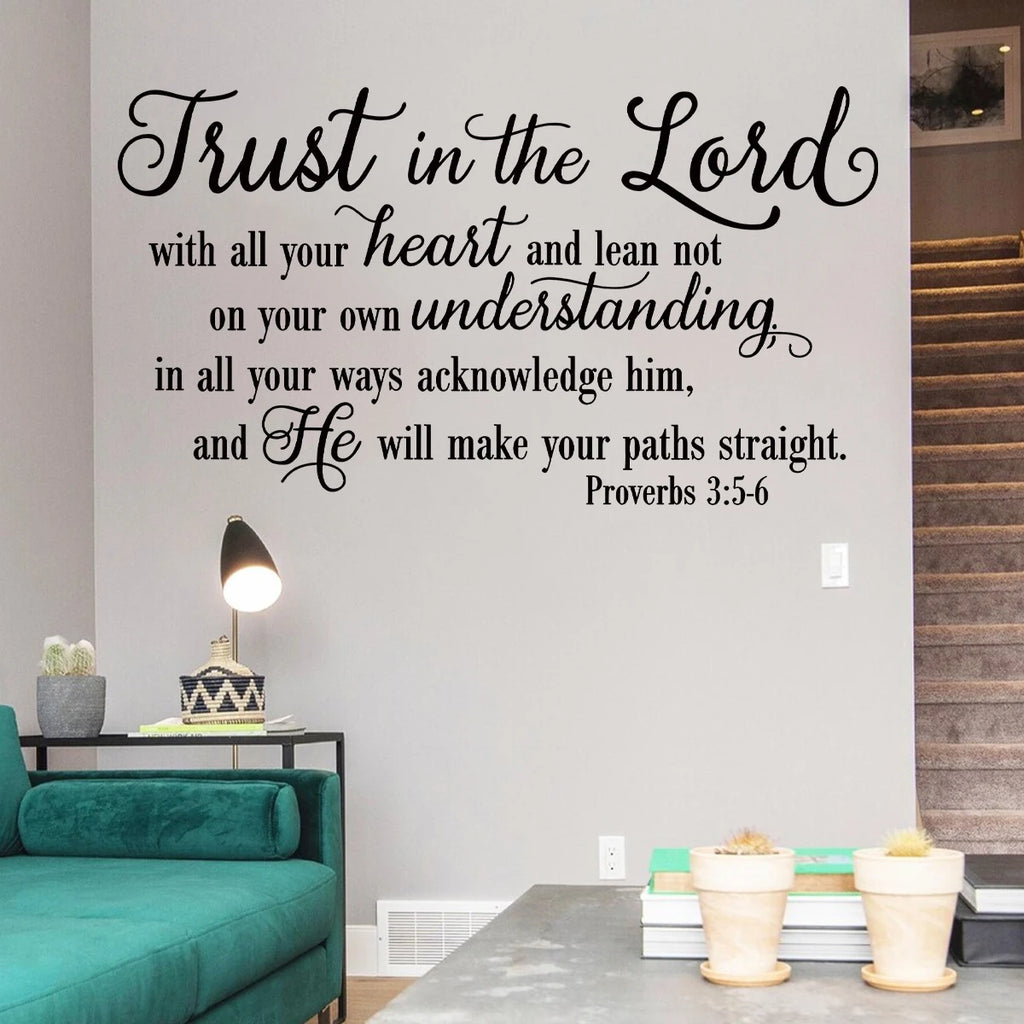 Scripture “Trust in the Lord With All Your Heart” Wall Art