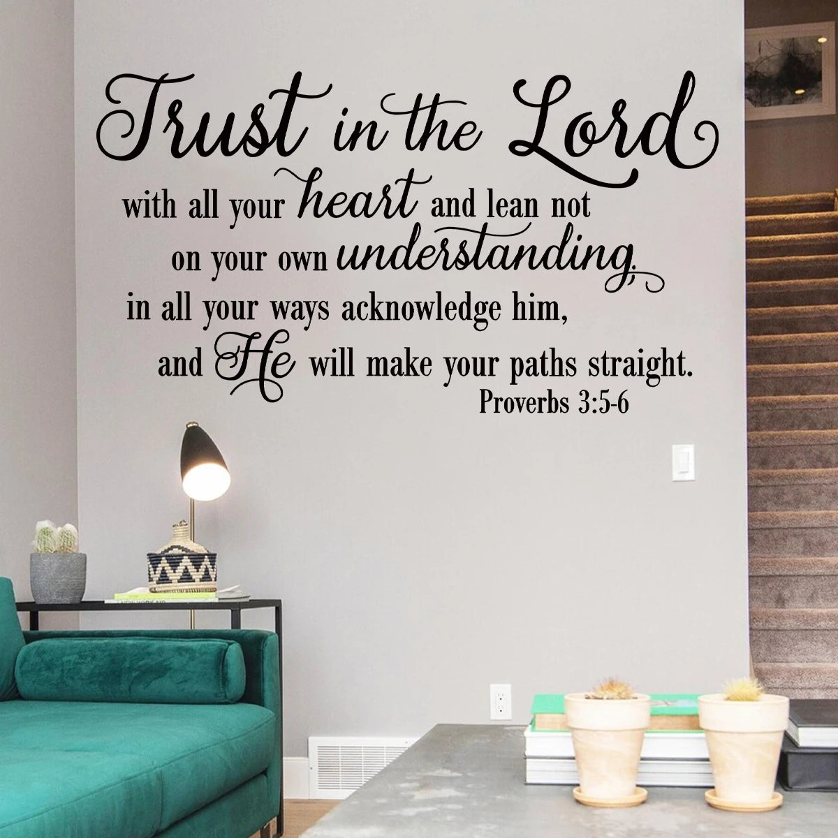 Scripture “Trust in the Lord With All Your Heart” Wall Art