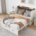 Farmhouse Queen Size Murphy Chest Bed