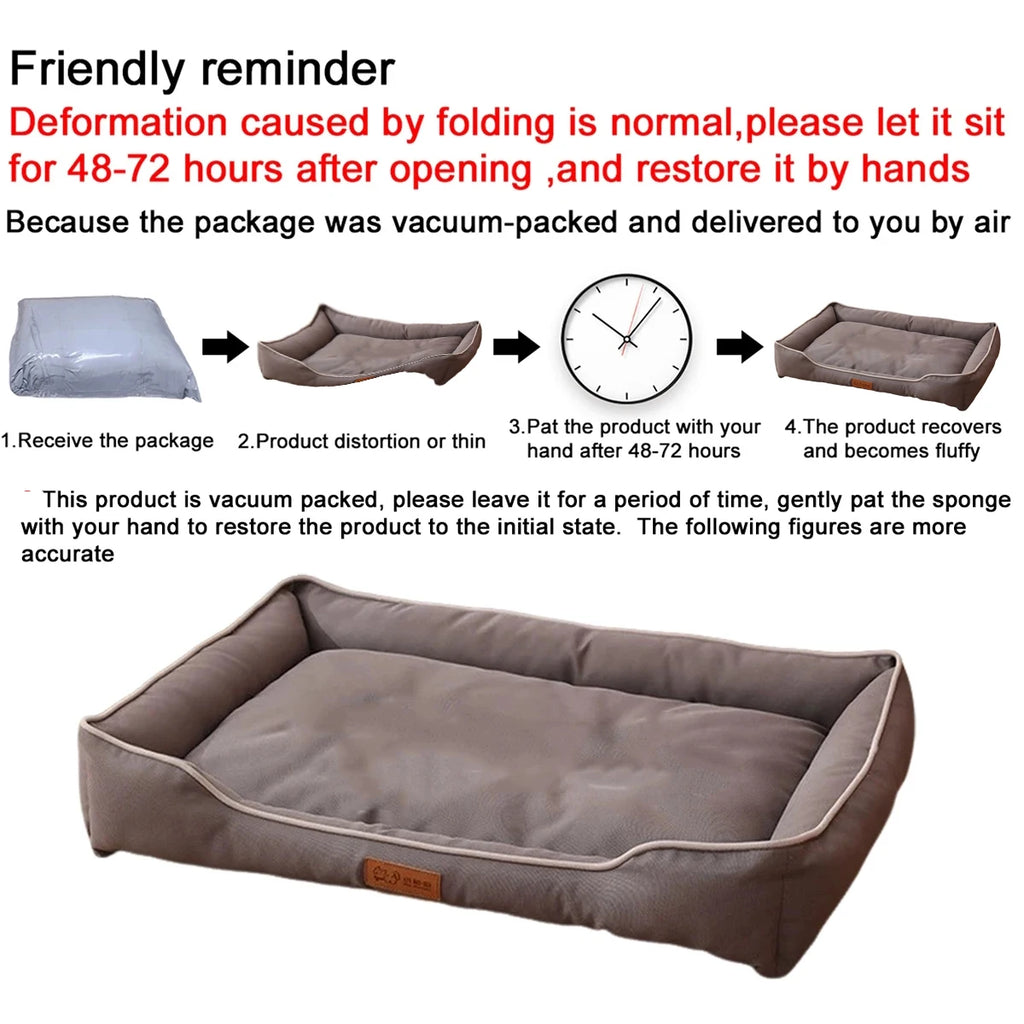 Square Dog Bed for Large Dog