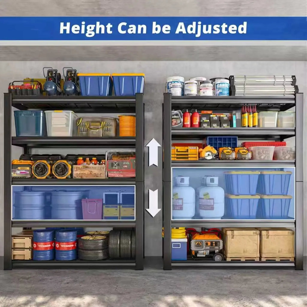 Adjustable Metal Double Layer Column Shelving