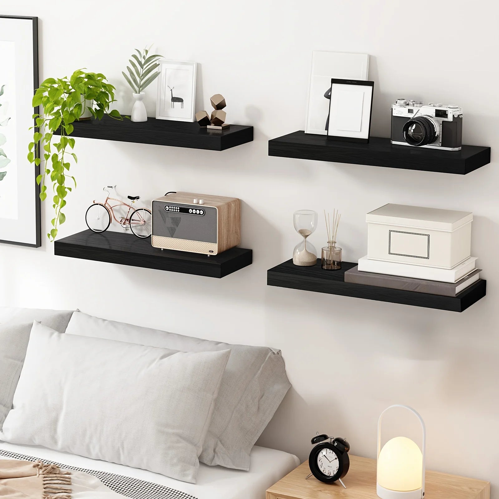 4/8pcs 15.8in Floating Shelves For Wall