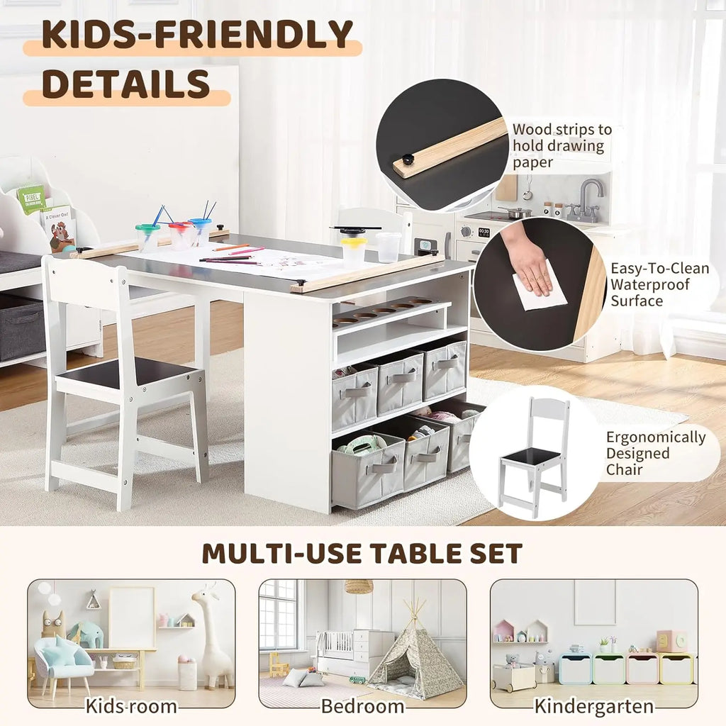 Kids Art Table and Chair Set