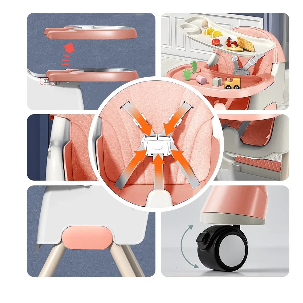 Foldable Baby High Chair