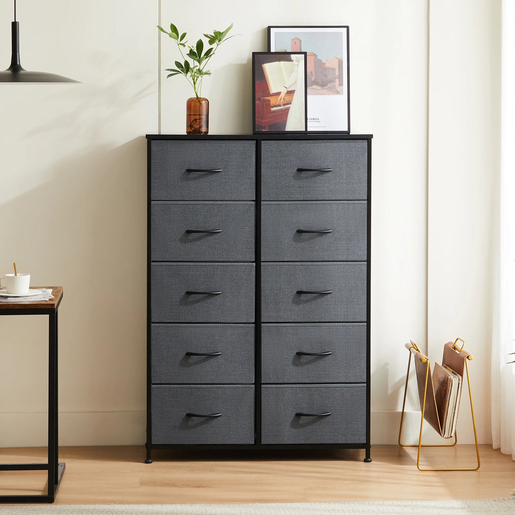 Storage Cabinet With 10 Fabric Drawers