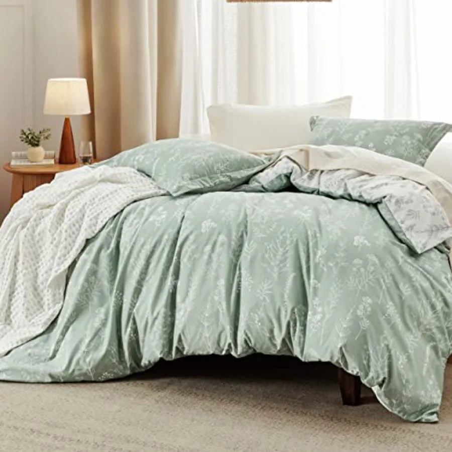 Floral Reversible Comforter Set