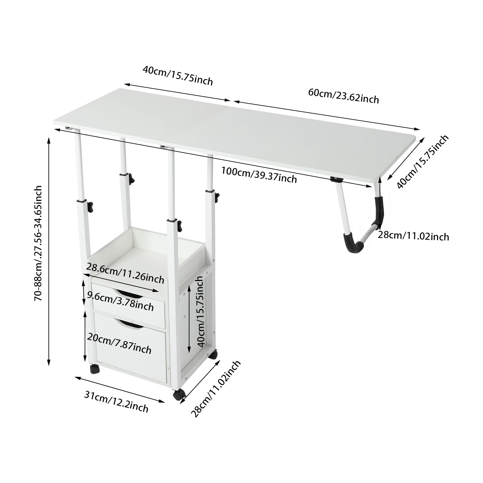 Movable Bedside Table