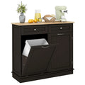 Kitchen Island with Tilt Out Trash Storage