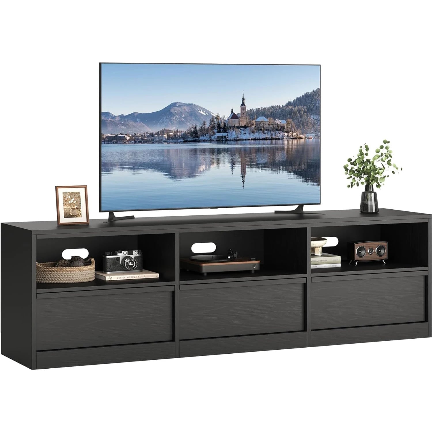 Modern Media Console/TV Stand with Storage