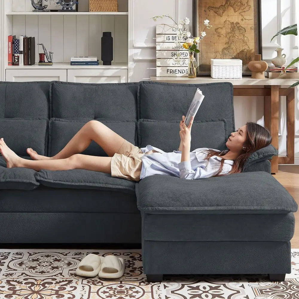 U Shaped Sectional Sofa with Double Chaise
