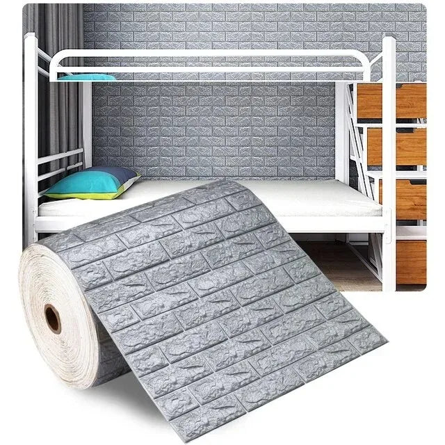 Retro 3D Brick Wallpaper