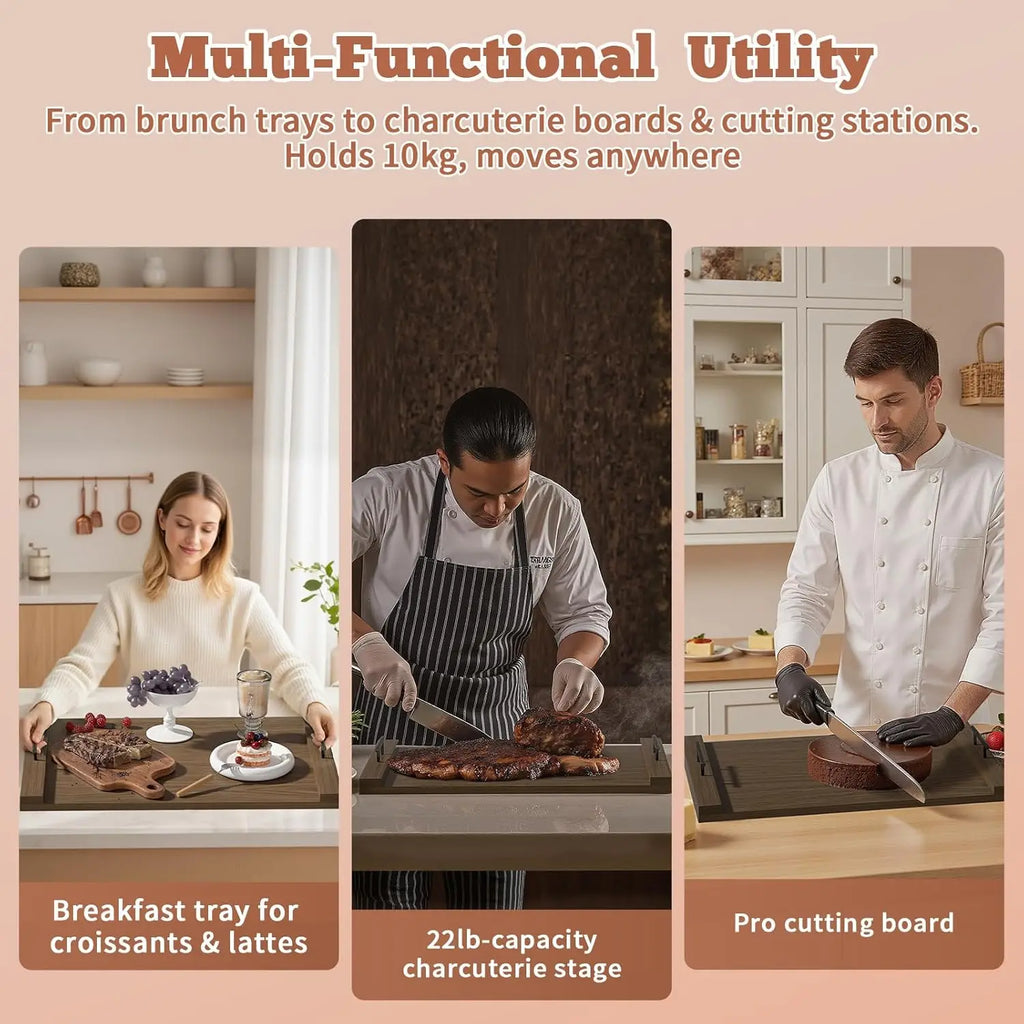 Gas Stove Top Cover: Wooden Stovetop Covers