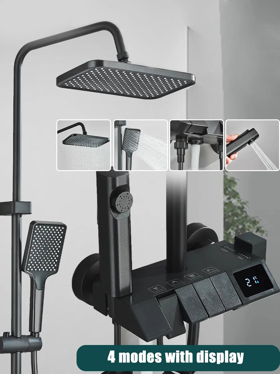 Rainfall Bathroom System With/or Without Smart Digital Display