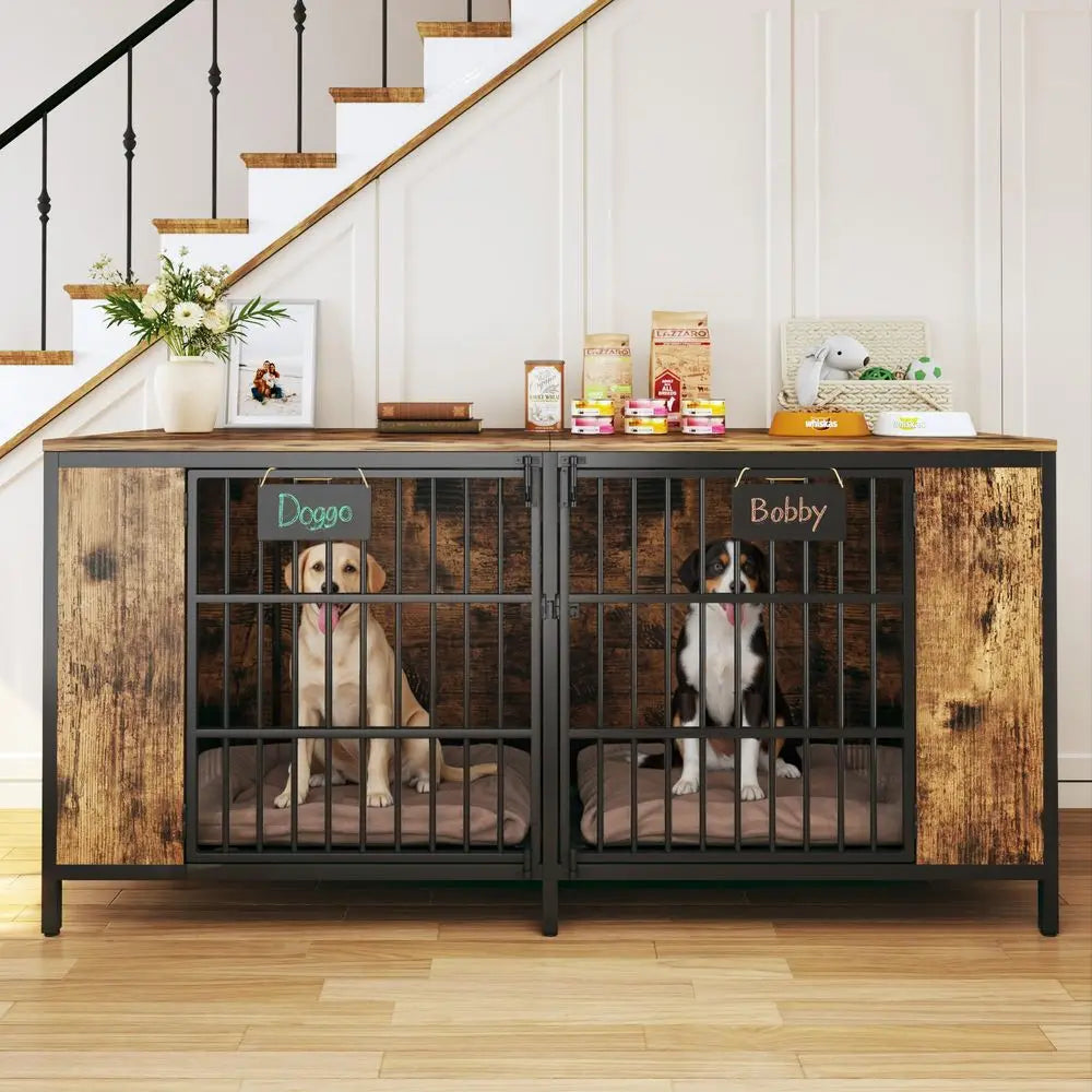 Large Double Dog Kennel Furniture