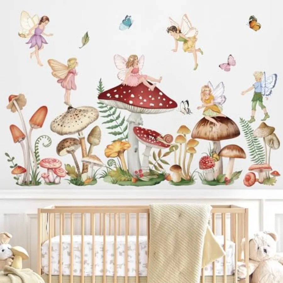 Woodland Mushroom Wall Decals