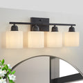 Modern Matte Black Over Vanity Lights