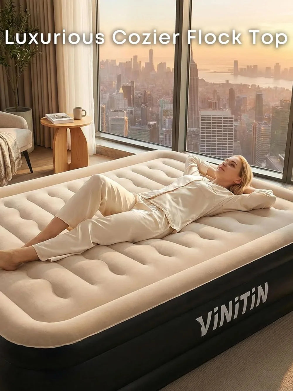 Queen Air Mattress with Built-in Pump