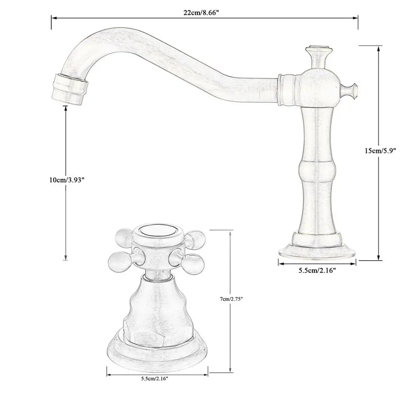European Retro Basin Sink Faucet