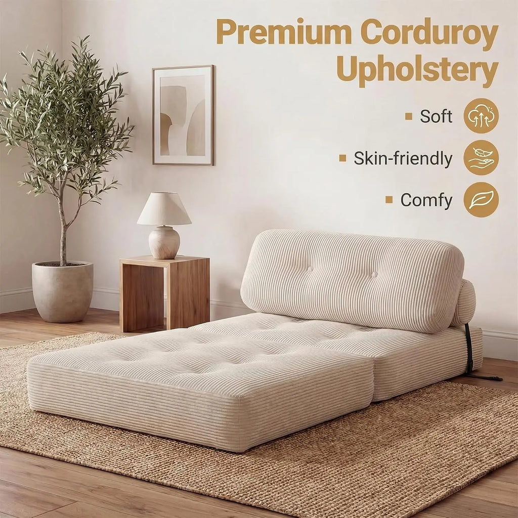 Convertible Folding Sofa Bed with Pillow