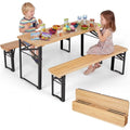 Kids Picnic Table with 2 Benches