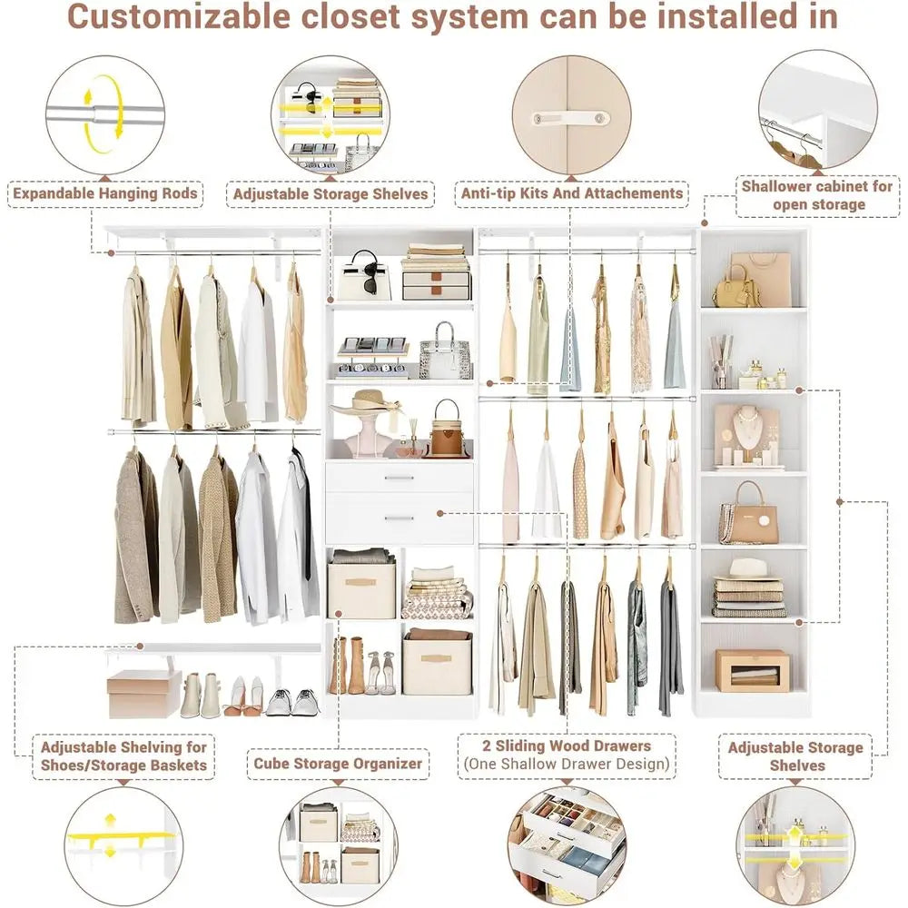 Wooden Closet Organizer System