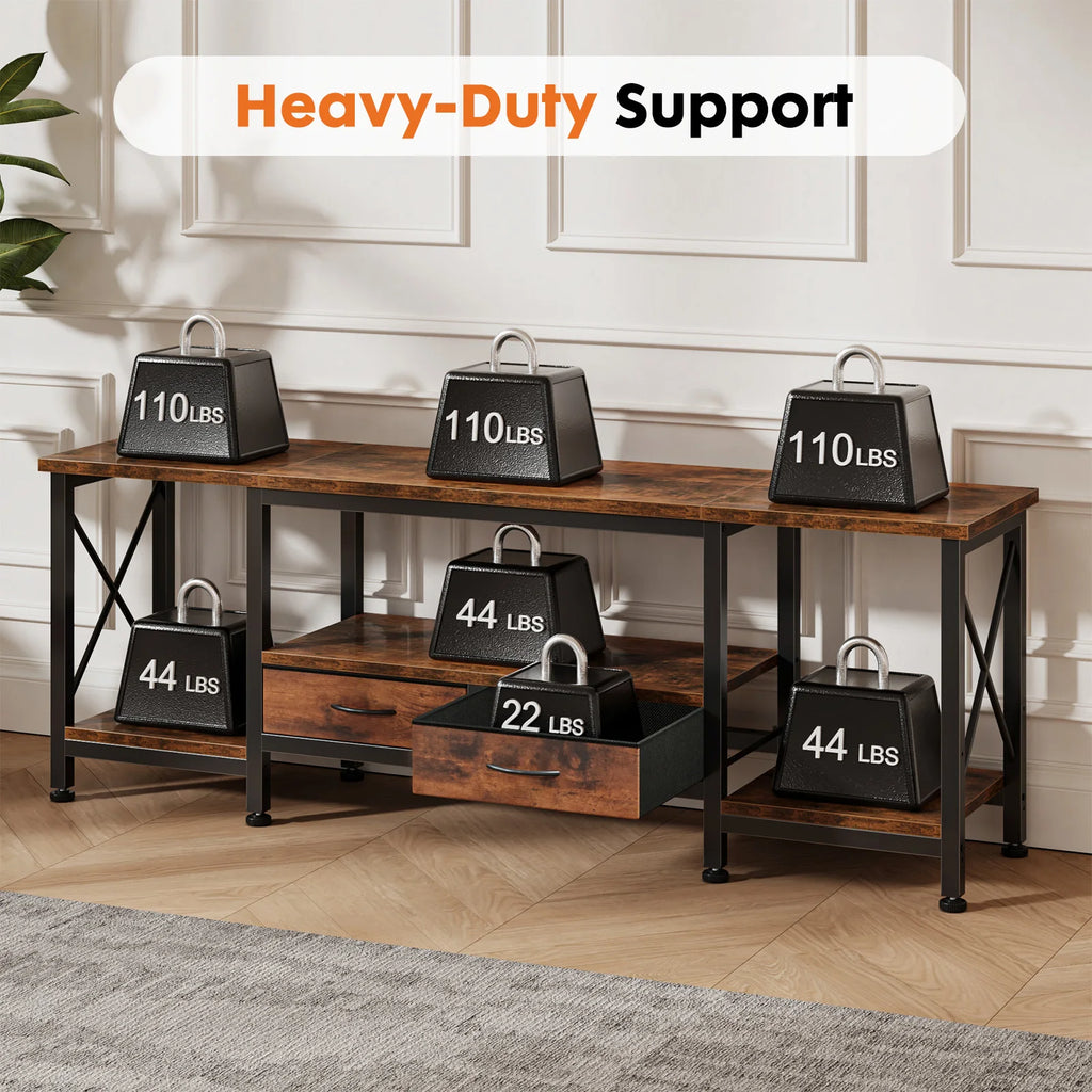 Wooden TV Stand For Up To 70/75 Inch TV