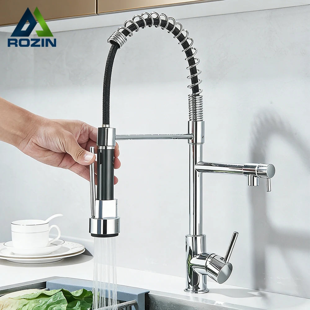 Spring Pull Down Kitchen Faucet