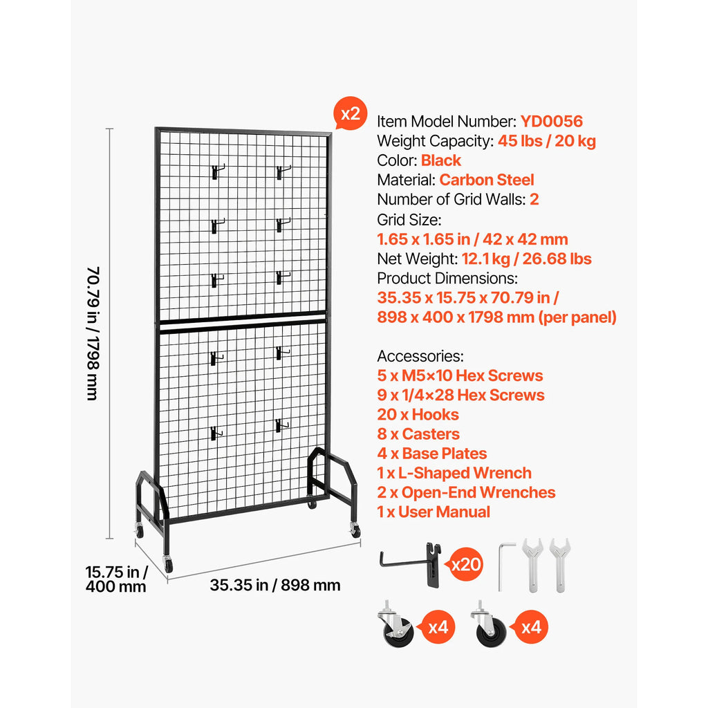 Wall Wire Grid Panel