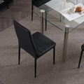 Black High Back Dining Chairs (Set of 4)
