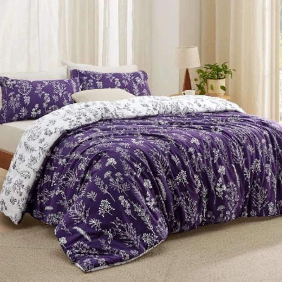 Floral Reversible Comforter Set