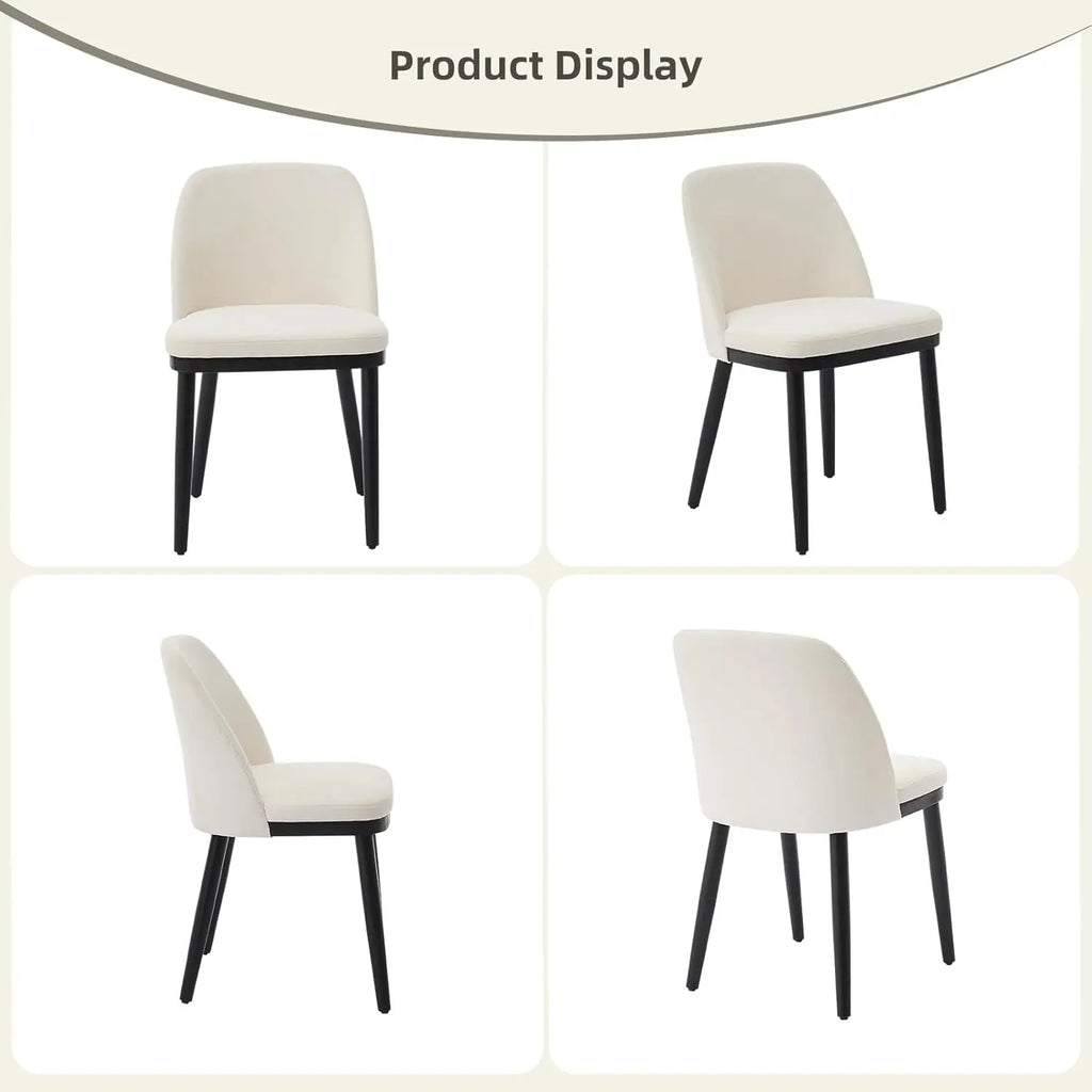 Modern Upholstered Dining Chairs Set of 2