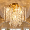 Modern Gold Crystal Chandelier