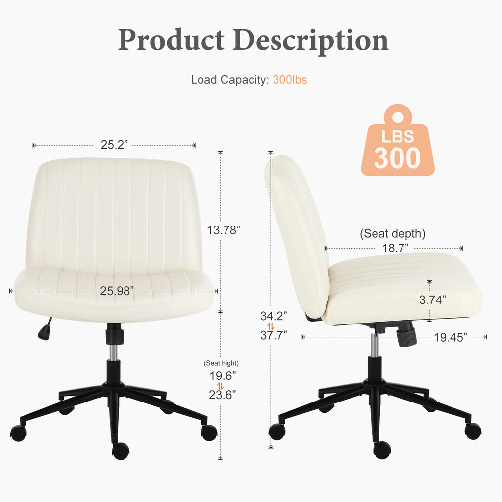 Armless Cross Office Chair