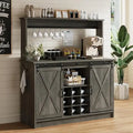 Farmhouse Coffee Bar Cabinet with Storage