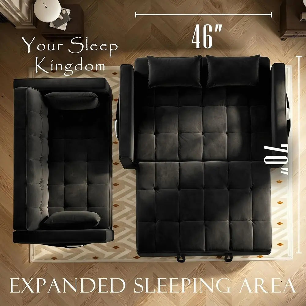 Boneless Convertible Loveseat Sofa