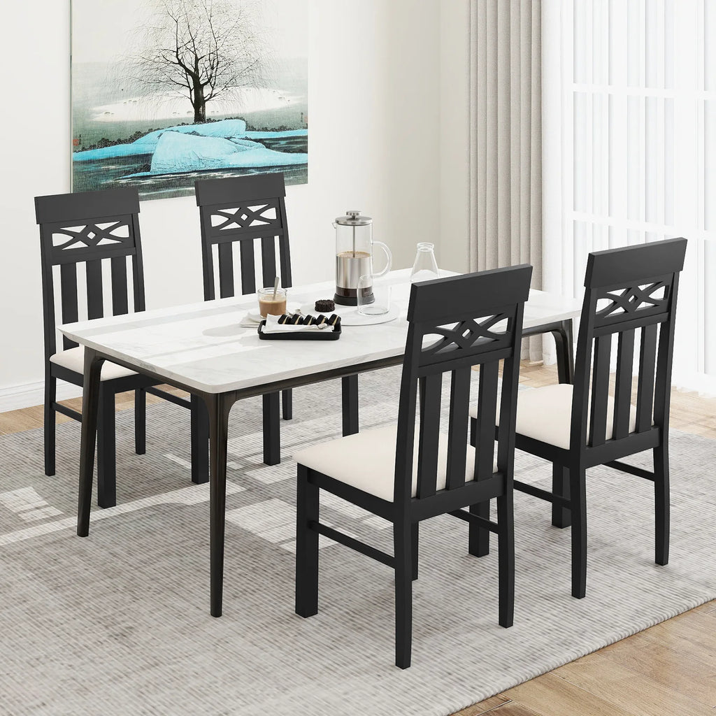 High Back Dining Room Chairs (Set of 2)