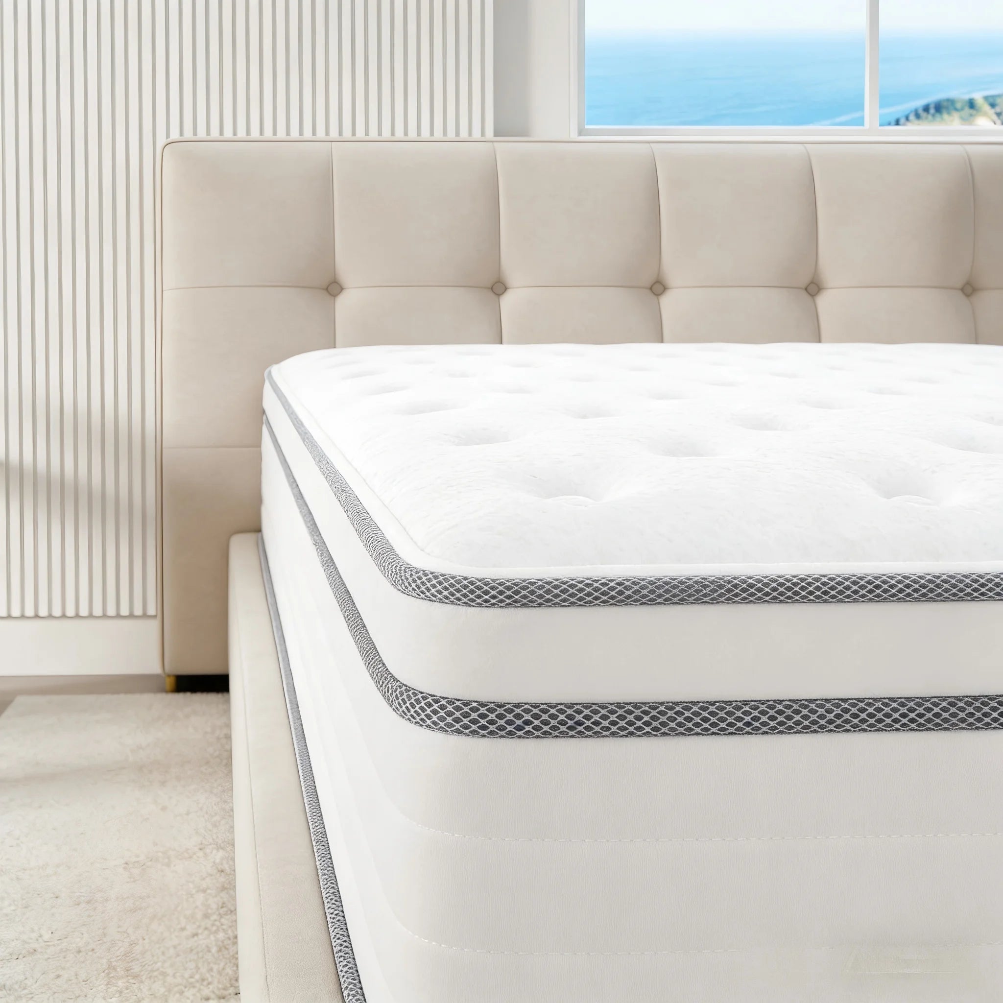 12-14 Inch Hybrid Mattress with Individual Pocket Springs Twin-Full-Queen-King
