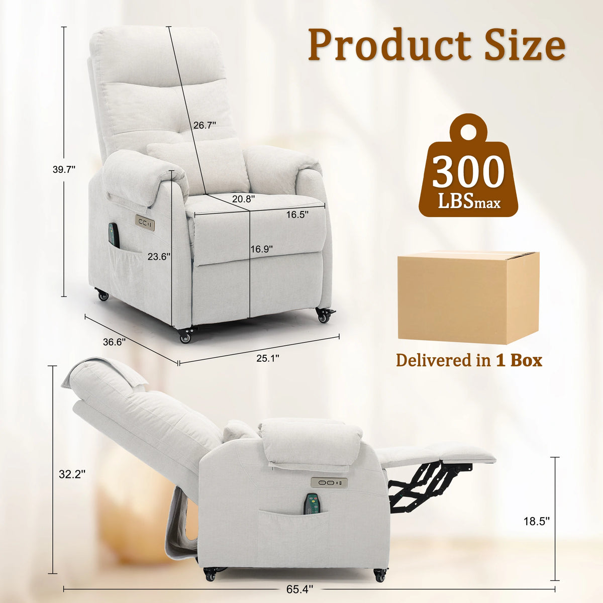 Power Small Recliner Chair