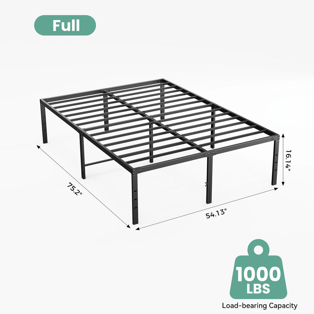 Metal Platform Bed Frame with Storage Space