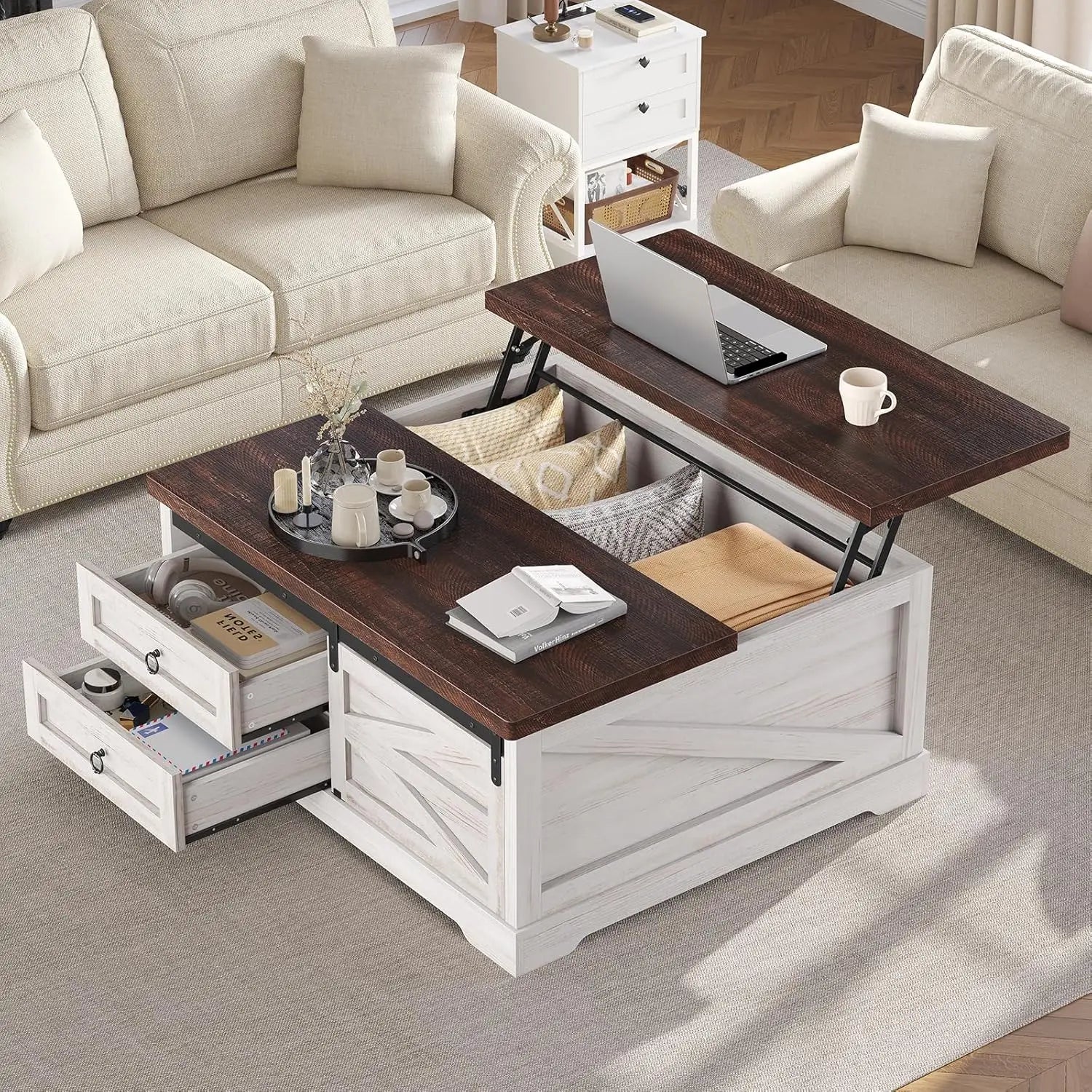 Lift Top Coffee Table with Storage