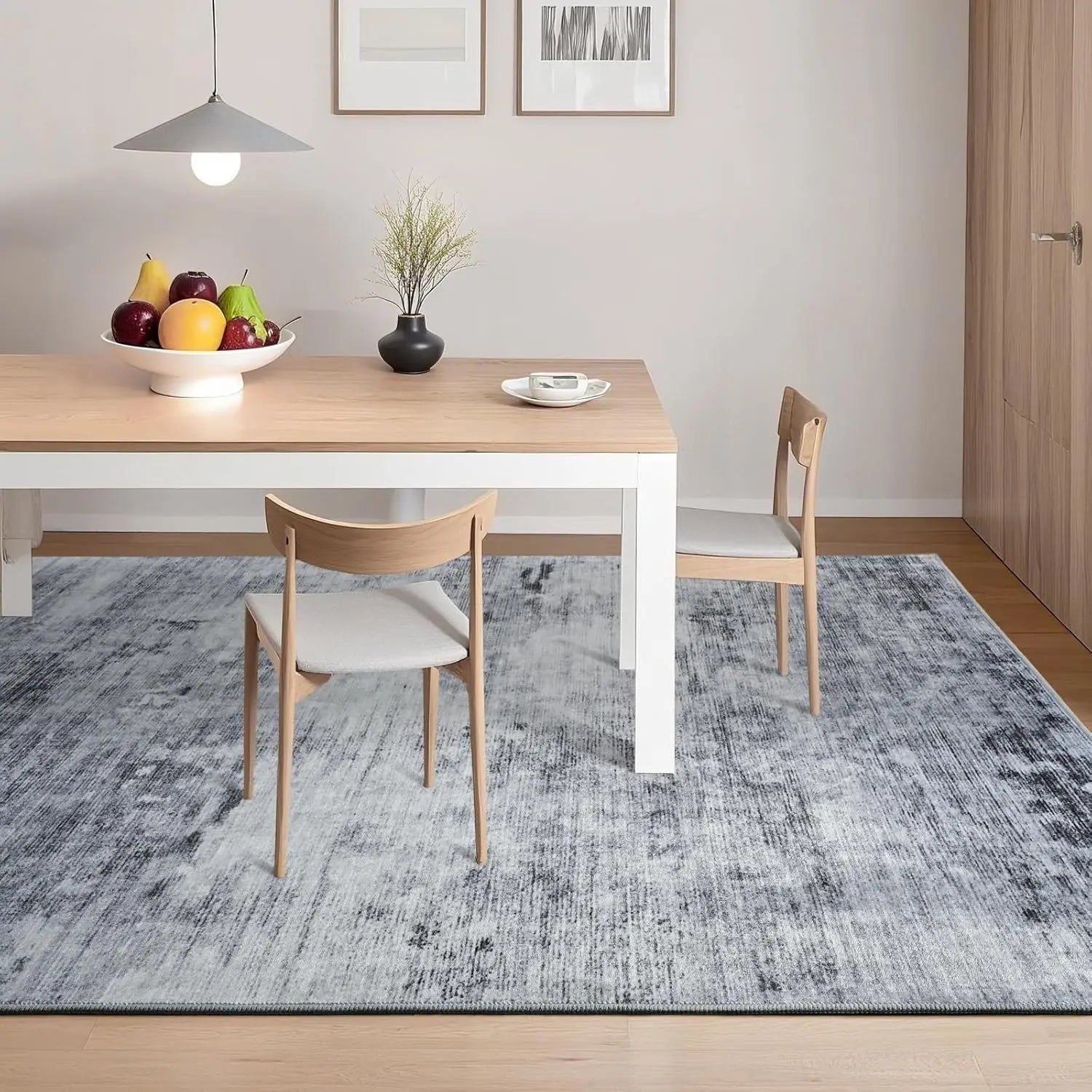 Abstract Washable Area Rug